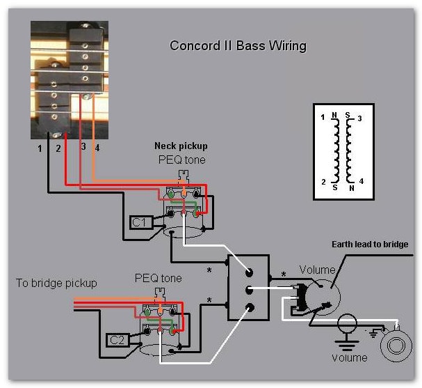 Concord II Bass | Westone Guitars—the Home of Westone with diagram for humbucker wiring volume control 